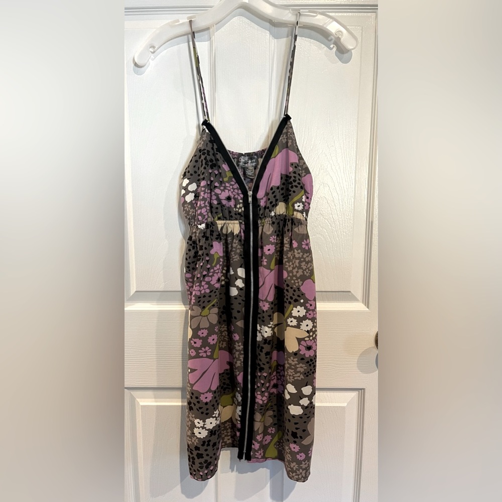 One Step Up Mini Zip-up Dress